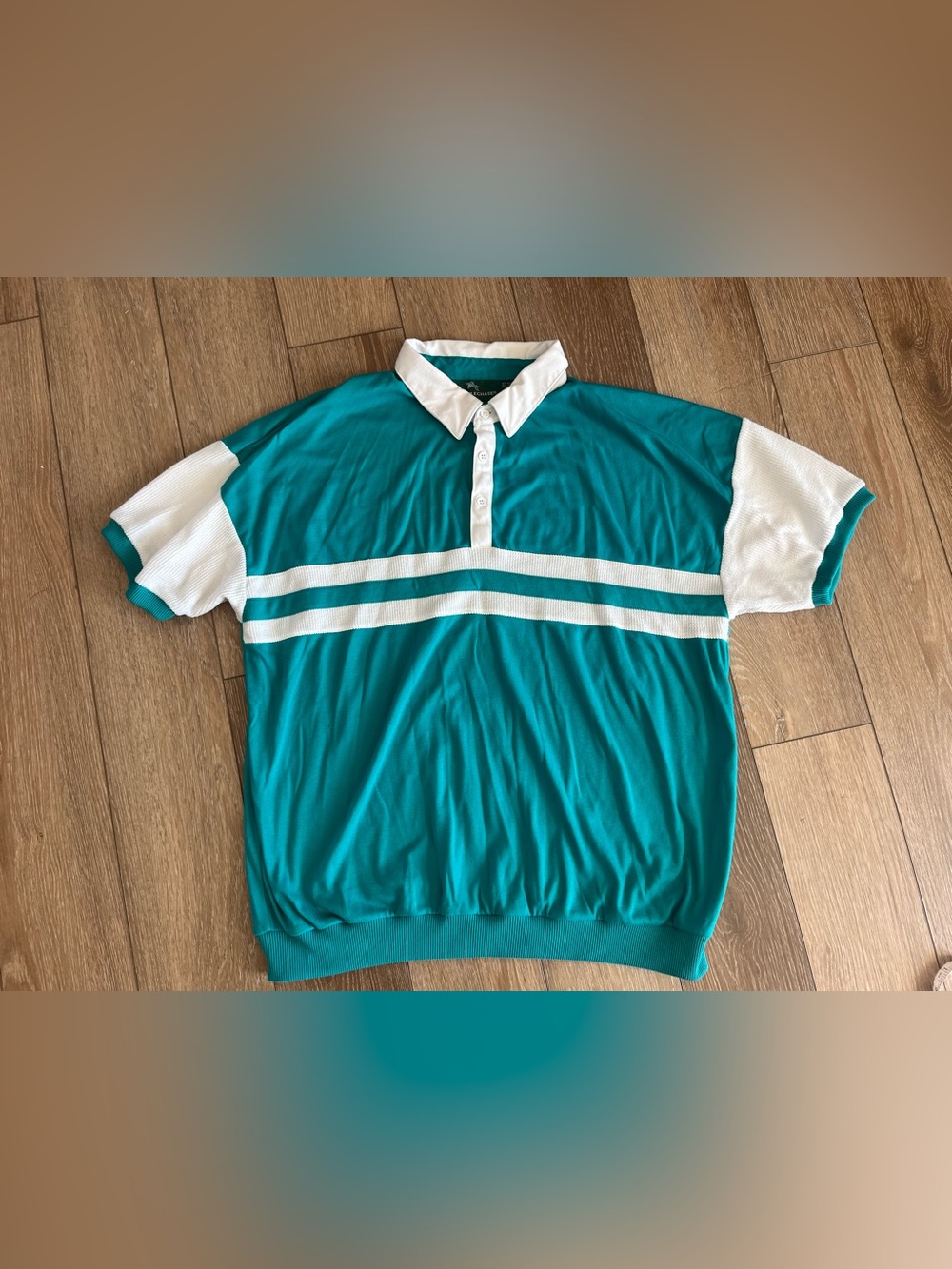 Steeple Chase Collared teal Polo Shirt Size 2x golf